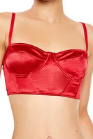 Satin Lingerie Cropped Cami