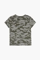 Girls Camo Print Tee (Kids)