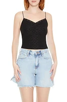 Eyelet Lace-Trim Cami