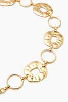 Hammered Rolo Chain Belt