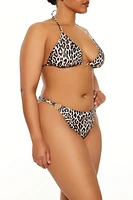 Plus Leopard Bikini Bottoms