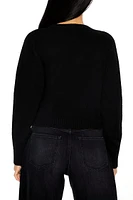 Cropped Crew Sweater