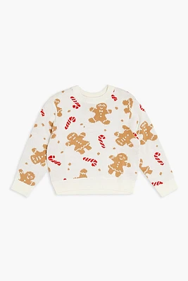 Girls Gingerbread Man Sweater (Kids)