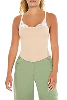 Seamless Lace-Trim Cami