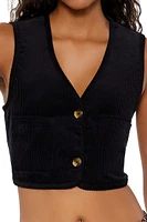 Corduroy Cropped Vest