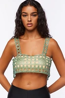 Open-Back Chainmail Crop Top