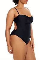 Plus Cutout One-Piece Swimsuit