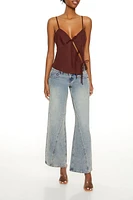 Tie-Front Cutout Cami