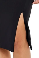 Bodycon Slit Tube Midi Dress