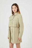 Utility Cargo Mini Dress