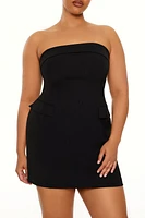 Plus Mini Tube Dress