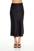 Satin Slip Midi Skirt
