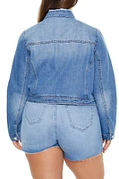 Plus Denim Trucker Jacket