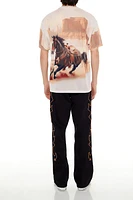 Embroidered Arrow Mid-Rise Jeans