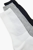 Ribbed Crew Socks Set - 3 pack