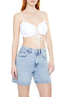 Ruffle-Trim Cropped Cami