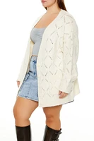 Plus Pointelle Cardigan Sweater