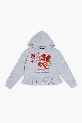 Girls Bowl of Cherries Hoodie (Kids)