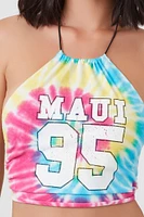 Tie-Dye Maui 95 Graphic Halter Top