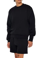 Cotton-Blend Crew Pullover