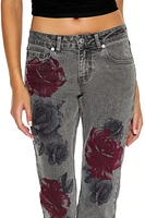 Rose Low-Rise Flare Jeans