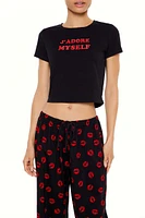 Jadore Myself Tee & Pants Pajama Set