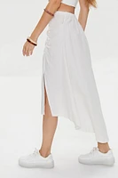 Kendall + Kylie Linen-Blend Skirt