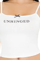 Unhinged Graphic Cropped Cami