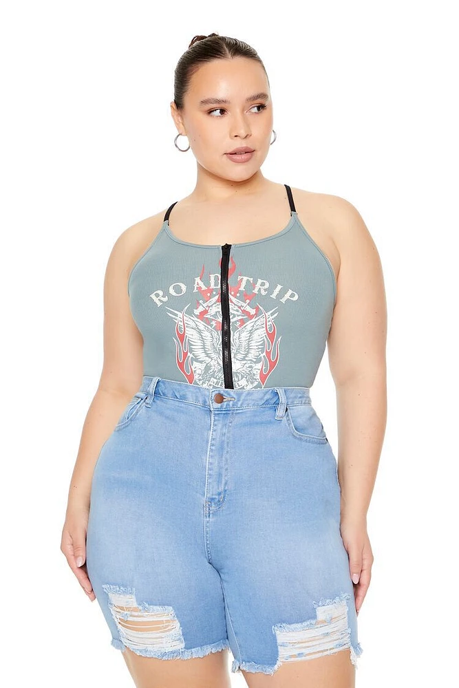 Plus Nashville Zip-Up Bodysuit