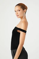 Velvet Off-the-Shoulder Top