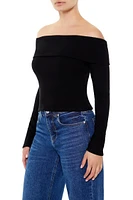 Foldover Off-the-Shoulder Top