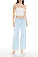 Bow Cropped Tube Top