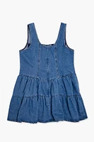 Plus Denim Mini Tank Dress