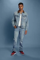 Lee Waxed Panel Flare Jeans