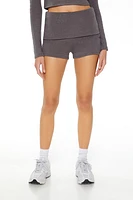 Foldover Biker Shorts