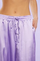 Satin Beaded Palazzo Pants