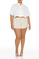 Plus Cropped Boxy Shirt