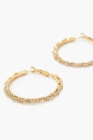 Rhinestone Hoop Earrings