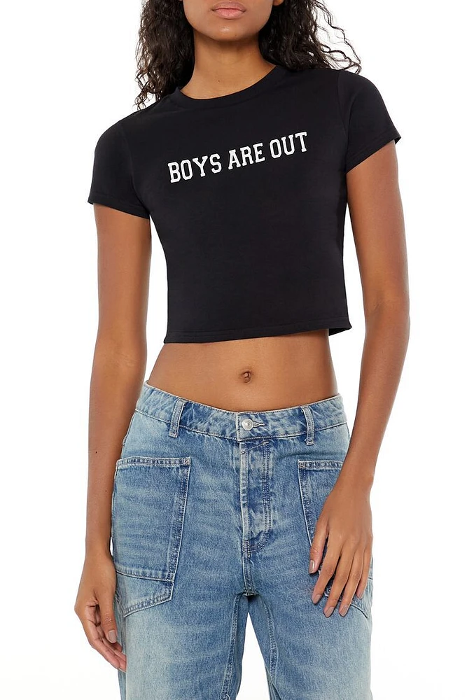 Boys Are Out Graphic Baby Tee