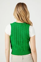 Sleeveless Sweater-Knit Crop Top
