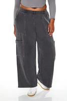 Plus Mid-Rise Cargo Sweatpants