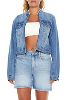 Denim Zip-Up Trucker Jacket