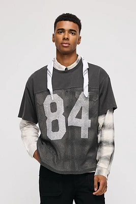 Oversized Mesh 84 Graphic Tee