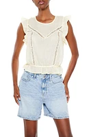 Ruffle-Trim Sleeveless Top