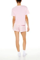 Bunny Tee & Shorts Pajama Set