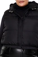 Plus Hooded Puffer Vest