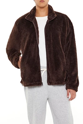 Faux Shearling Zip-Up Shacket