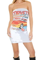 Corvette Graphic Tube Mini Dress