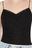 Eyelet Lace-Trim Cami