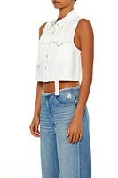 Twill Utility Crop Top